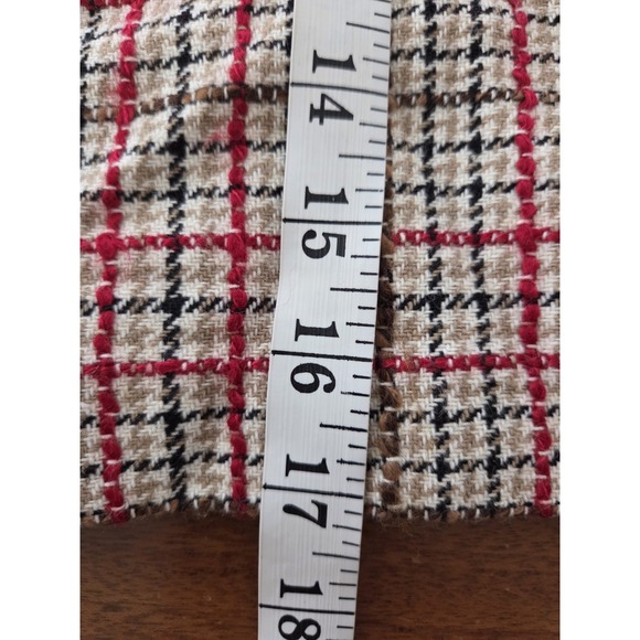 Ann Taylor Loft Houndstooth Wool Blend Pleated Mini‎ Skirt Women's 8p Preppy - Picture 11 of 15